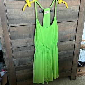 Lime Green Hollister Summer Dress, Size L